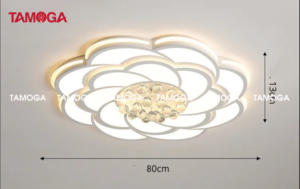 Đèn ốp trần trang trí pha lê hình đám mây TAMOGA YEZA 2881