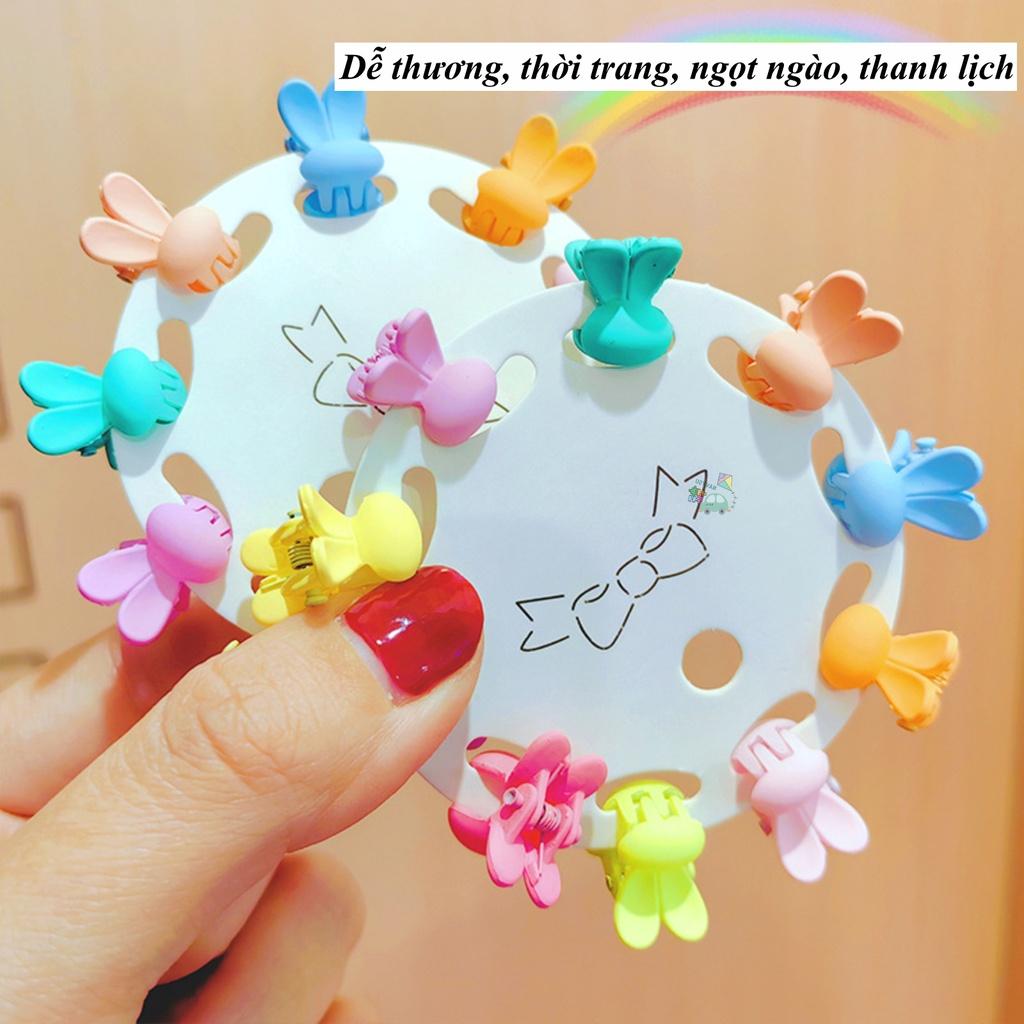 Set 10 Kẹp Tóc Mini Phong Cách Hàn Quốc Thời Trang Xinh Xắn Cho Bé Gái Phụ Kiện Tóc Bé Gái - Set 10 Hoa 5 cánh