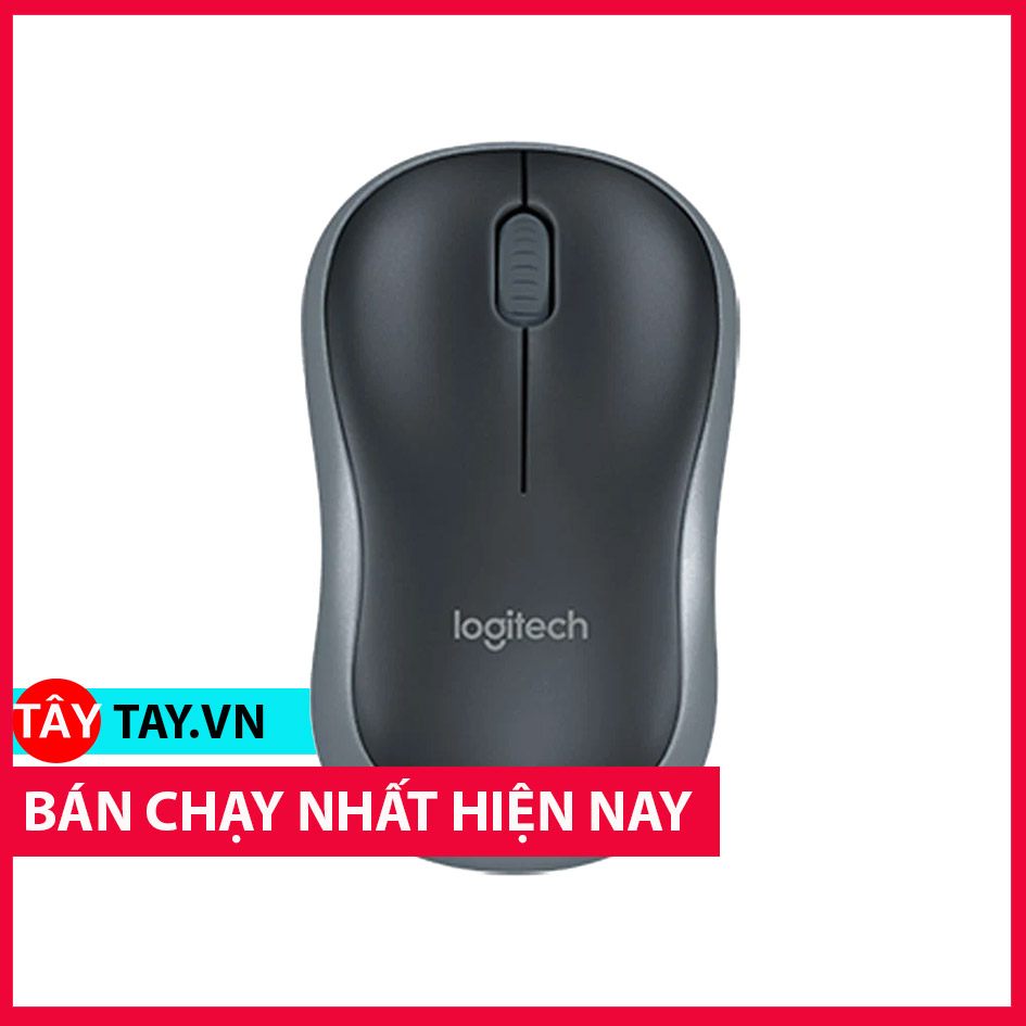 Chuột không dây Logitech B175 - Thiết kế thuận cả 2 tay, phù hợp PC/ Laptop - Hàng chính hãng