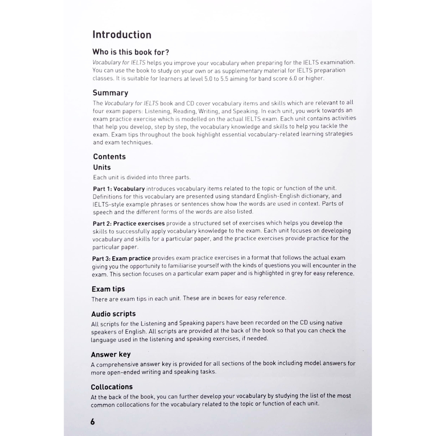 Sách Collins English For Exams - Vocabulary For IELTS (Kèm CD Hoặc File MP3)