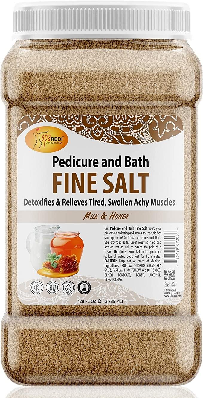 Muối tắm Pedi Bath Fine Salt mùi Sữa Mật Ong 3785 ml