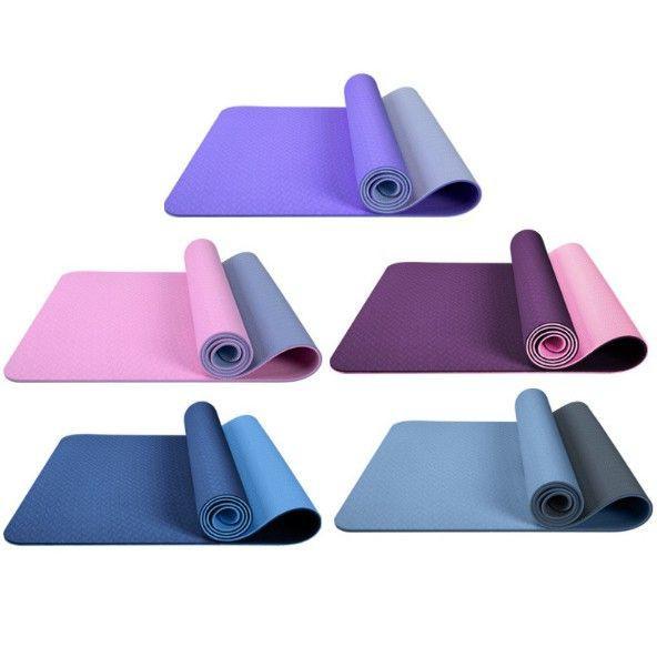 Thảm Tập Yoga, Thảm Tập Thể Dục Chống Trượt TPE 2 Lớp 6mm Cao Cấp