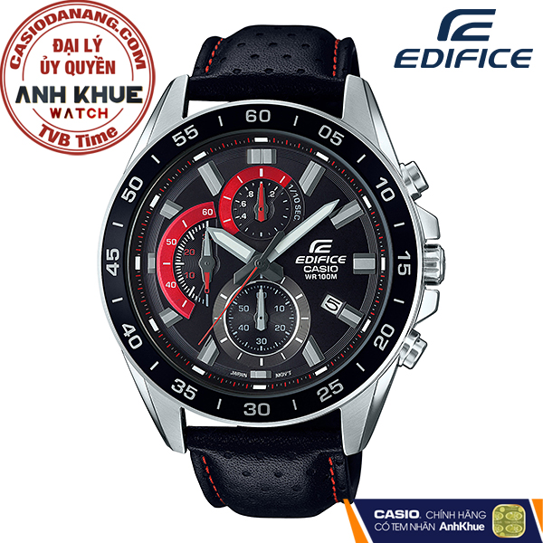 Đồng hồ nam dây da Casio Edifice chính hãng EFV-550L-1AVUDF