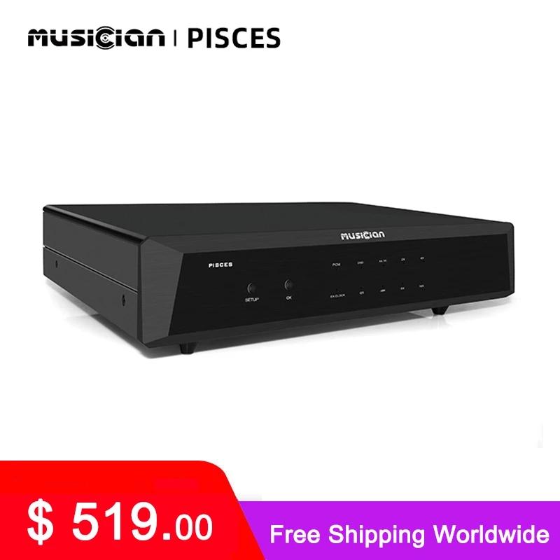 NHẠC SĨ SONG NGƯ Giao diện USB Đầu vào đồng hồ AES/EBU/Optical/Coaxial/I2s Đầu ra 24Bit 768KHZ DSD512 FPGA DSP HIFI Giao diện kỹ thuật số