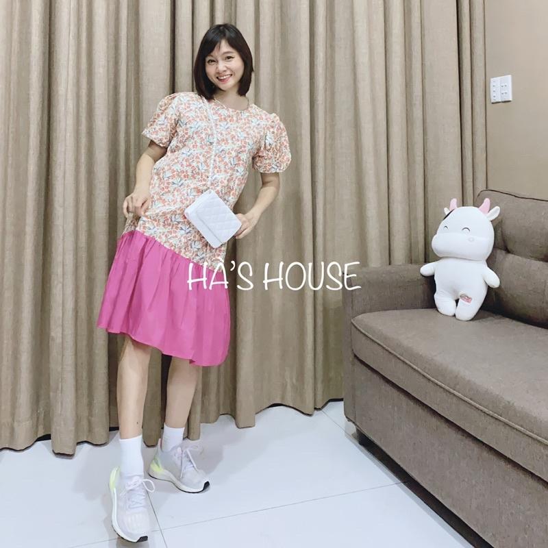 Đầm babydoll phối màu dễ thương