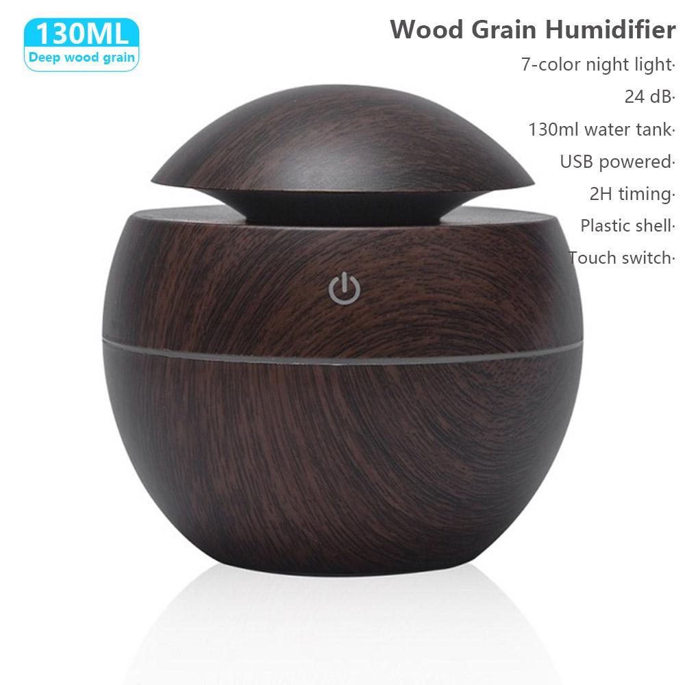 550Ml Tinh Máy Khuếch Tán Tinh Dầu Siêu Âm Thanh Máy Tạo Độ Ẩm Không Khí Với Hạt Gỗ Điện Đèn LED Xaomi Hương Thơm Khuếch Tán Cho Gia Đình