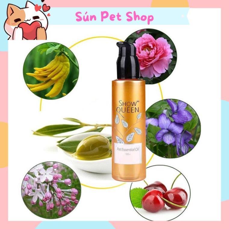 Tinh dầu dưỡng lông cho chó mèo Pet Essential Oil Show Queen (100ml)