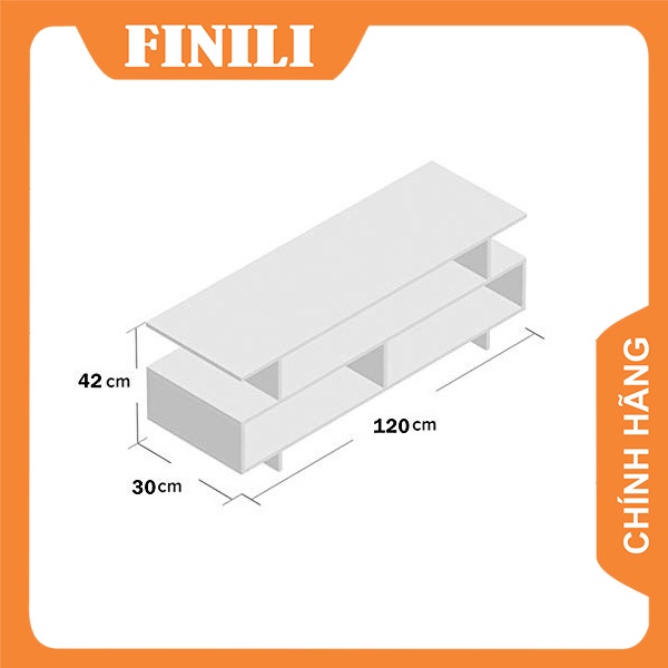 Kệ tivi phòng khách màu trắng, Tủ tivi đơn giản để sàn giá tốt TFH43