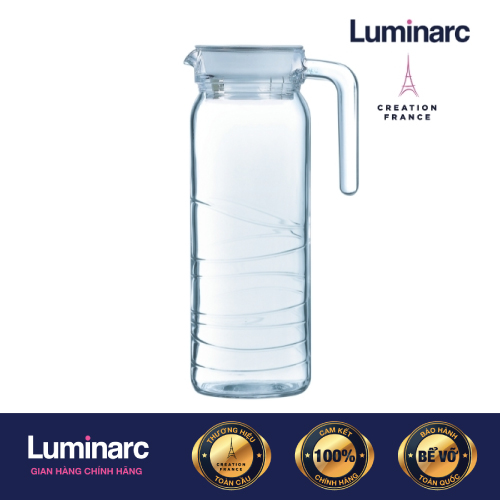 Bình Thuỷ Tinh Luminarc Dona Embossment Circle 1L - LUDOQ0434