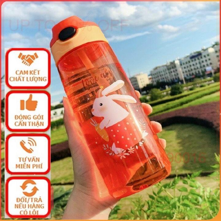 Bình Tập Uống Nước đựng Sữa Chống Sặc 450ml Cao Cấp Có Quai Chịu Nhiệt Tốt An Toàn Cho Bé mang đi học, đi chơi, du lịch - NGẨU NHIÊN