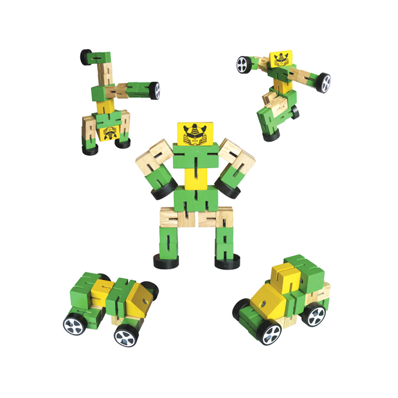 Đồ chơi gỗ Winwintoys - Luồn thun Robo