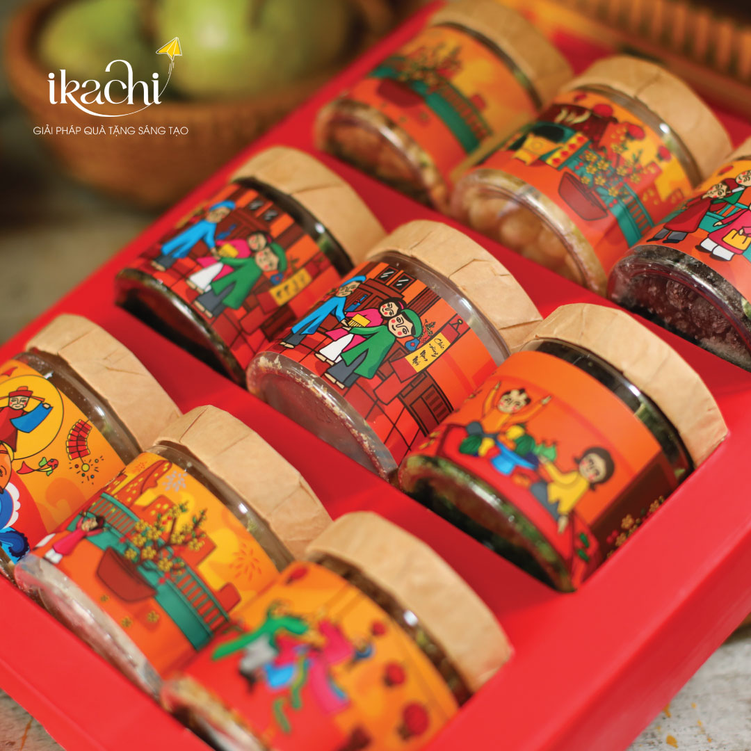 Combo Quà Tết Xanh IKACHI | NHÀ TẾT CỔ TRUYỀN | Quà Tết Ý Nghĩa 2026 | Hộp Quà Tặng Tết
