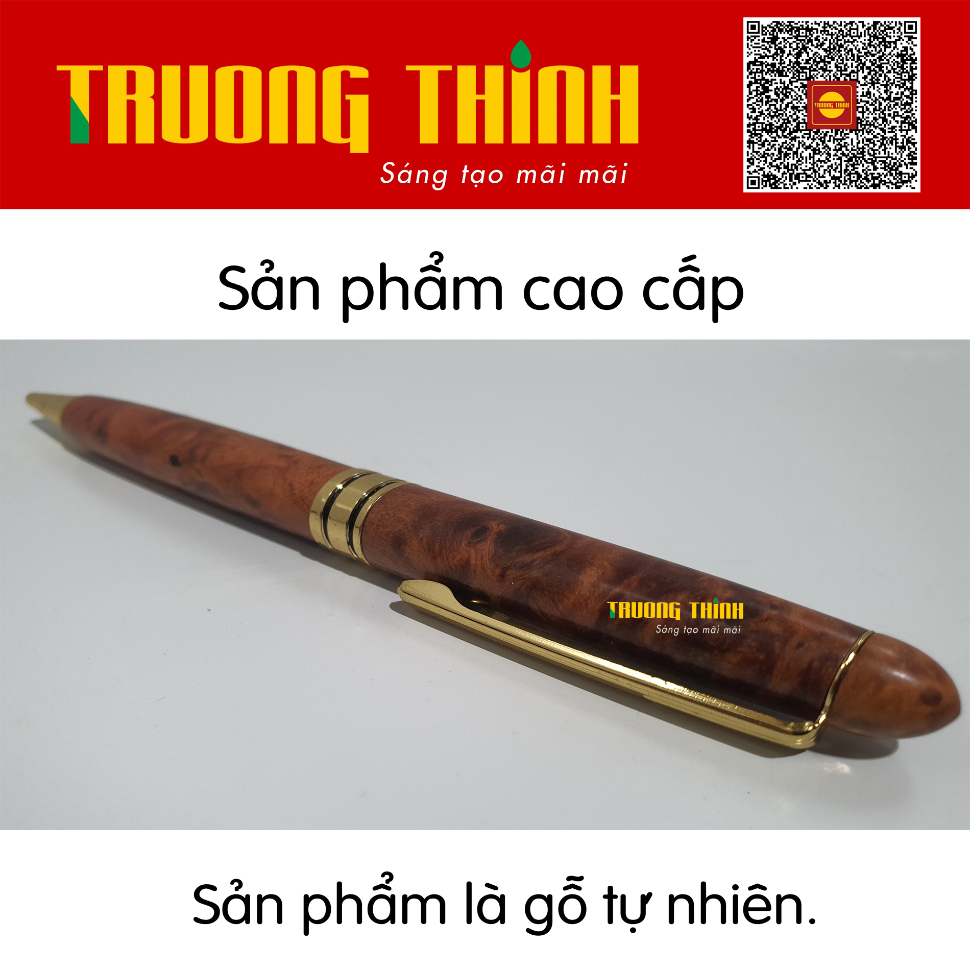 Bút Ký Gỗ Huyết Long Rồng Trường Thịnh Chính Hãng Sang Trọng Bền Đẹp Đẳng Cấp  Doanh Nhân.Loại Xoắn 15cm