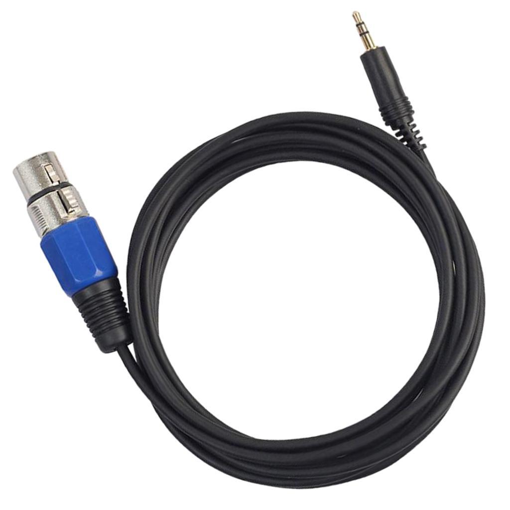 1.5 m Male Plug 3.5mm  Audio Cable Mic Adapter to XLR Female for Speaker