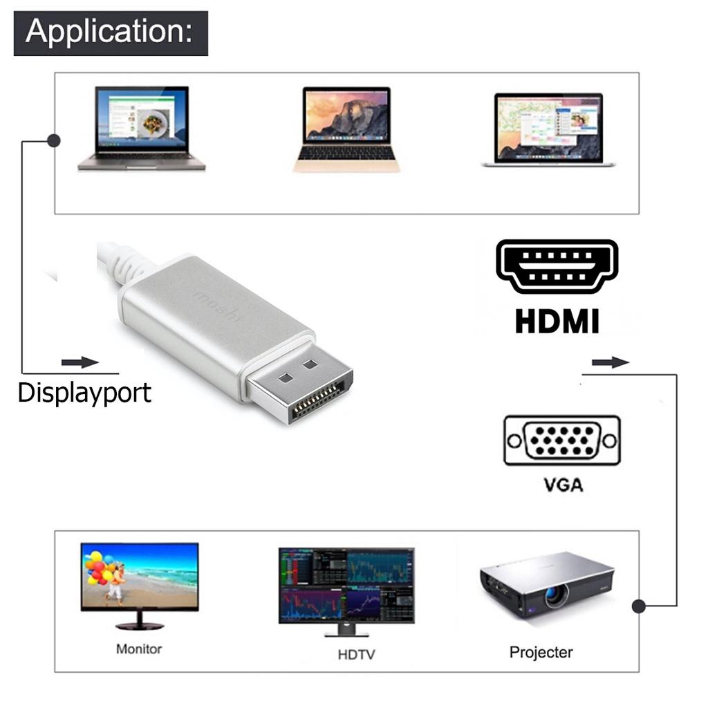 Cáp chuyển Displayport ra HDMI, VGA - Hồ Phạm