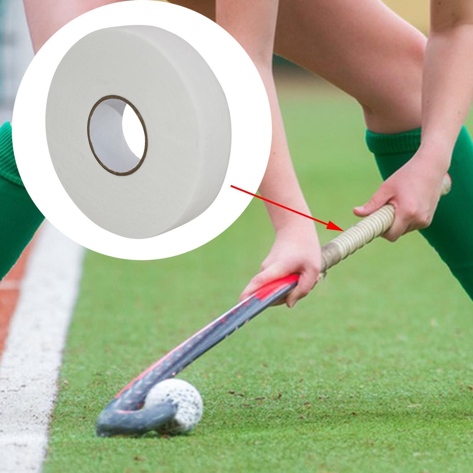 Ice Hockey Cloth Tape Protector Cover Width 2.5cm Wrapping Wear Resistant Hockey Sock Tape Hockey Tape for Tennis Squash Racquet Baseball