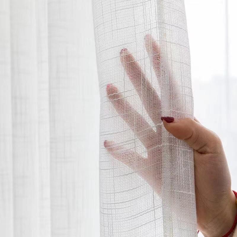 Vải voan màu trắng khổ 2.8m dùng may rèm cửa hoặc trang trí