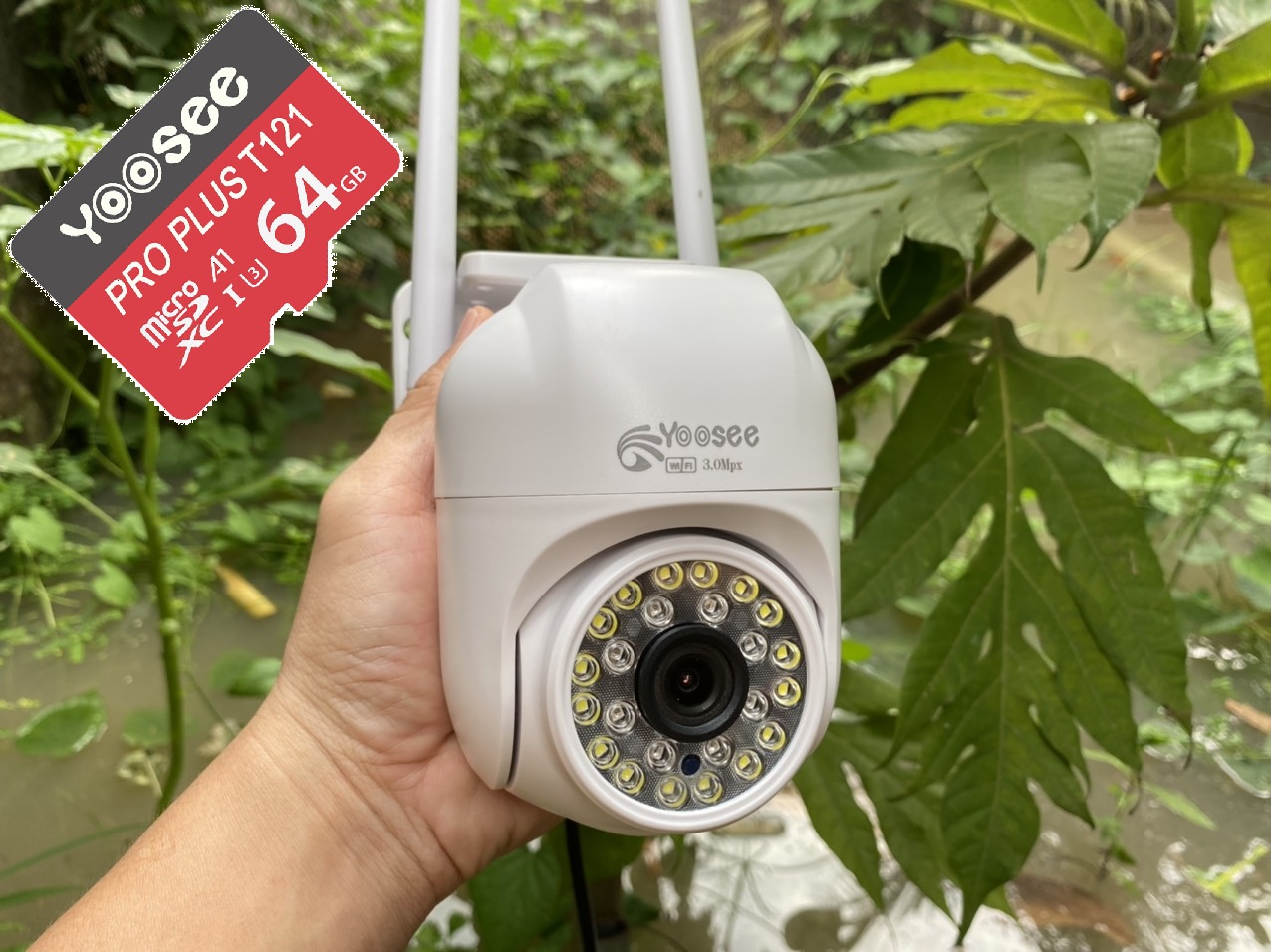 CAMERA PTZ NGOÀI TRỜI 2.0 ,KÈM THẺ NHỚ 64G - HÀNG CHÍNH HÃNG.