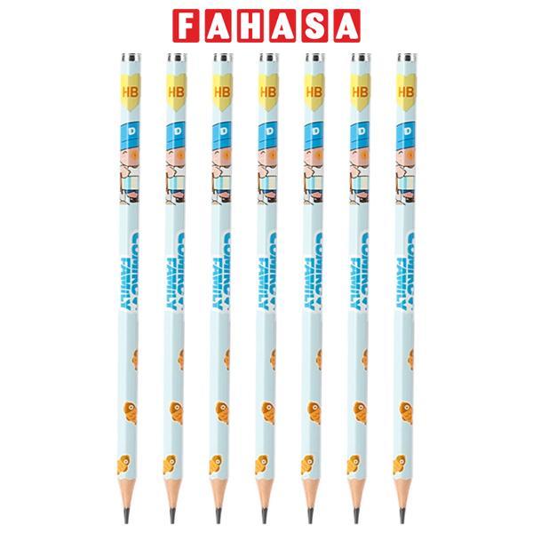 Combo 7 Bút Chì Lục Giác Comiko HB - Deli EC068-HB - Màu Xanh Dương