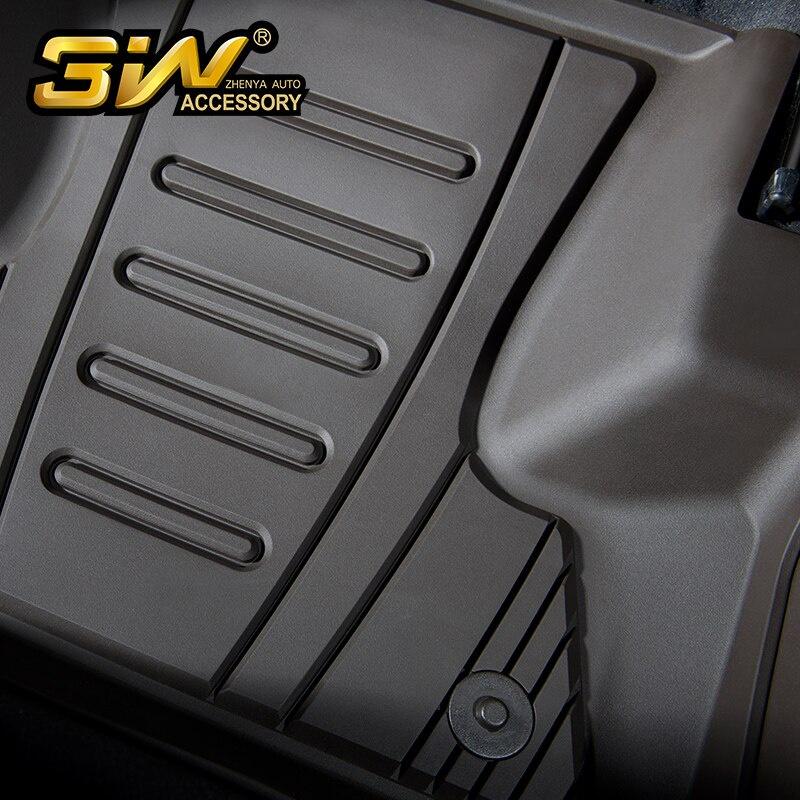 Thảm lót sàn xe ô tô New Audi Q5 2018- đến nay Nhãn hiệu Macsim 3W chất liệu nhựa TPE đúc khuôn cao cấp - màu đen