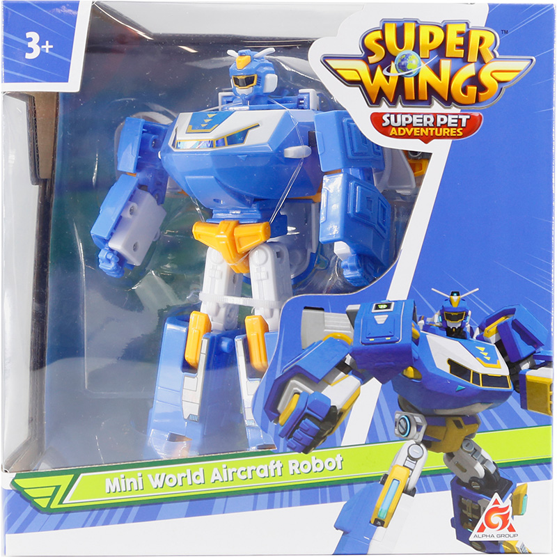 Đồ Chơi SUPERWINGS Căn Cứ Di Chuyển Trên Không Biến Hình Thành Robot YW760288