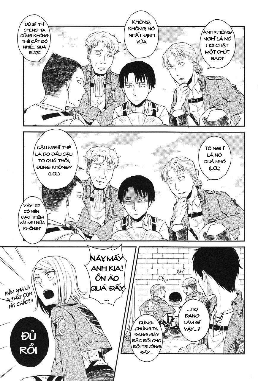doujinshi về đội trưởng levi: hóa trang chapter 1 12