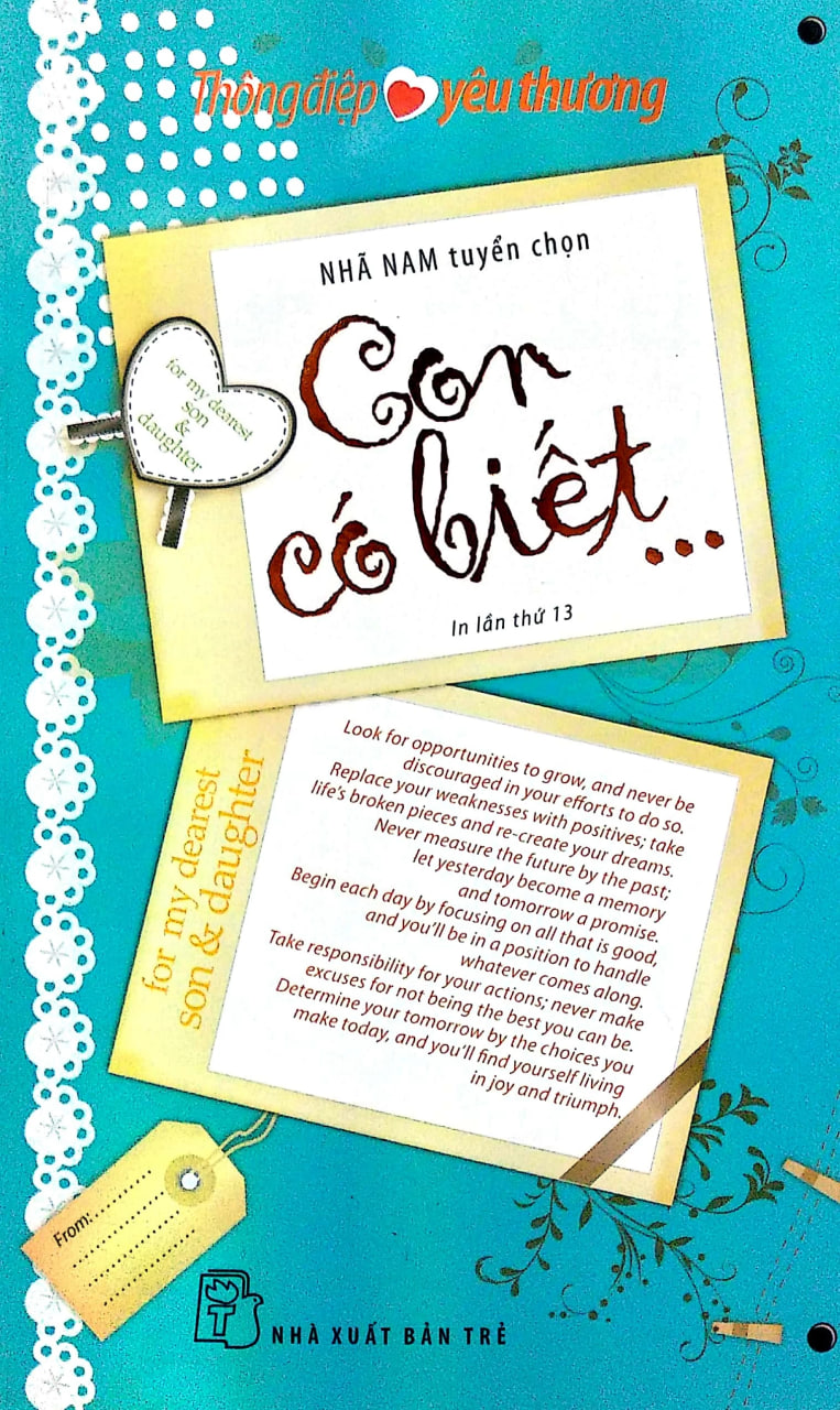 Sách Thông Điệp Yêu Thương - Con Có Biết