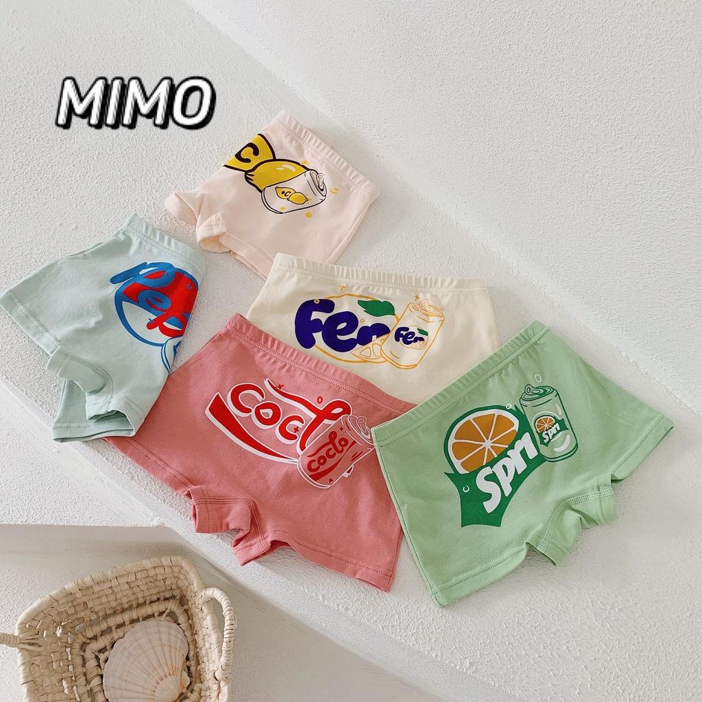 Combo 5 chip đùi nữ sinh chất cotton cao cấp đáy kháng khuẩn cho bé gái từ 9-35kg