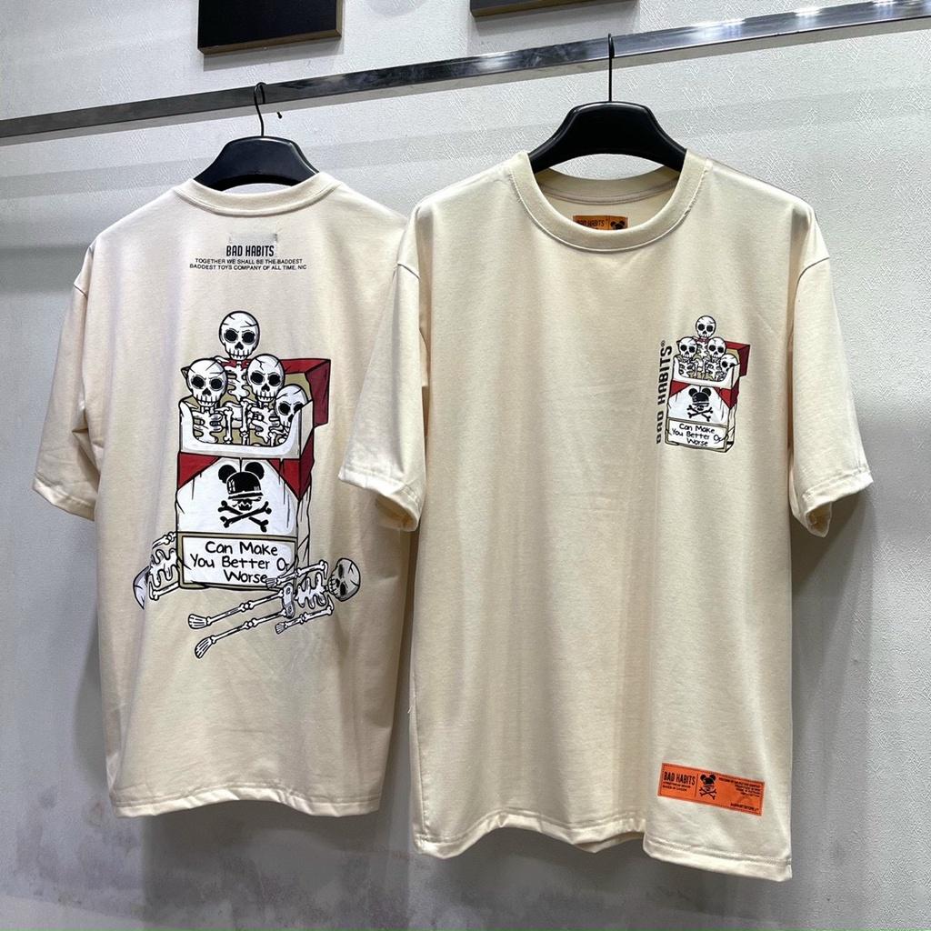 Áo thun unisex tay lỡ BAD TOBACCO || Hany shop