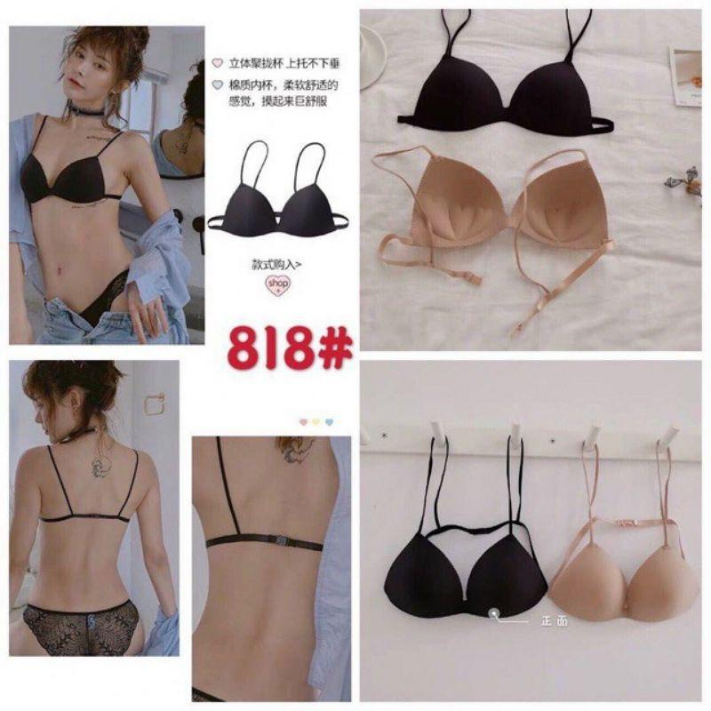Áo bra su đúc cài sau dây mảnh 818 -Áo bra su đúc đệm tim