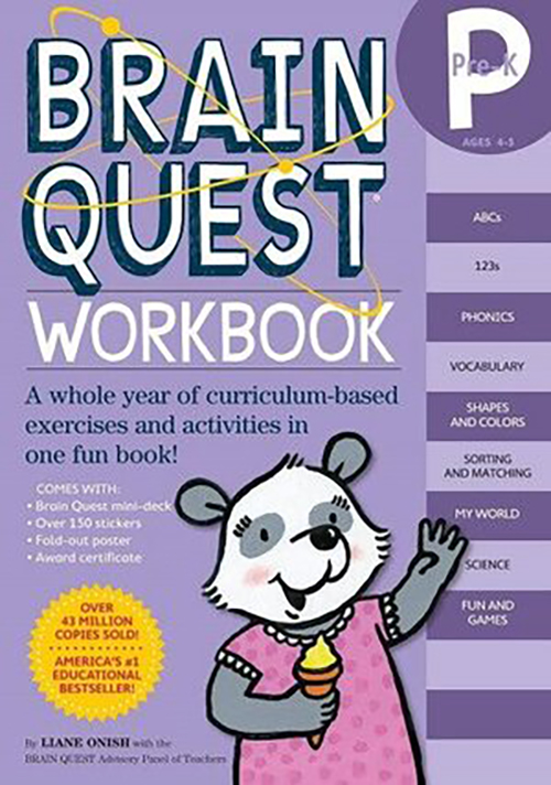 Sách brain quest workbook pre-k phát triển tư duy iq cho bé