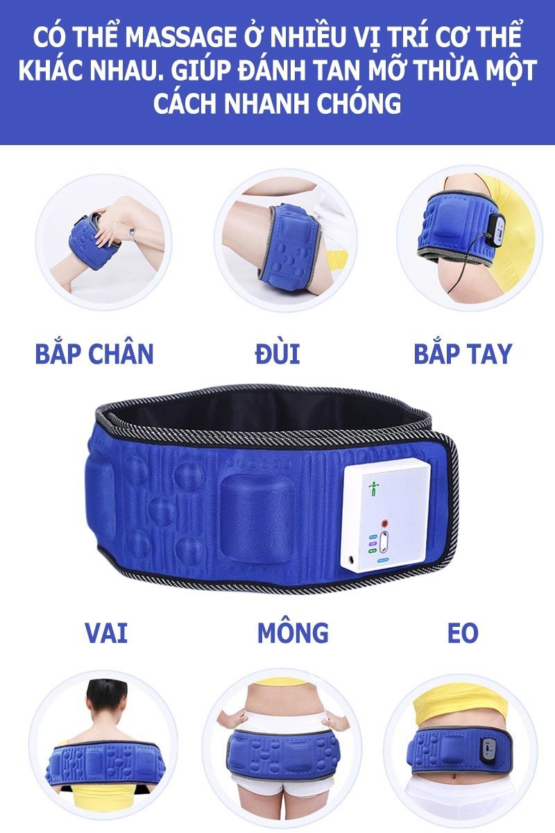 Đai Massage Toàn Thân Vibroaction X5 Hàng Nhập Khẩu Cao Cấp, Chính Hãng MAX STAR, giảm mỡ hiệu quả nhanh chóng, an toàn, dễ dàng sử dụng