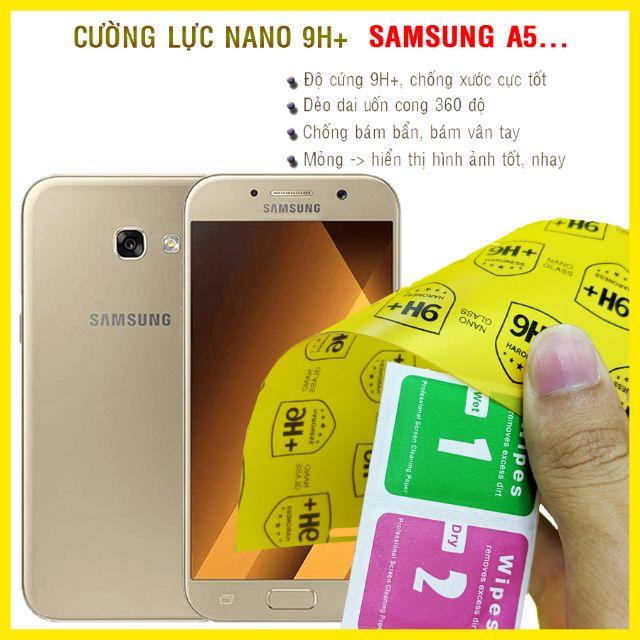 Dán cường lực dẻo nano dành cho Samsung A5 2015, A5 2016, A5 2017, A5 2018