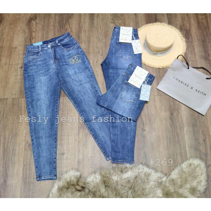 Quần Jeans Nữ Baggy 269 Cạp Cao ( Ảnh Thật