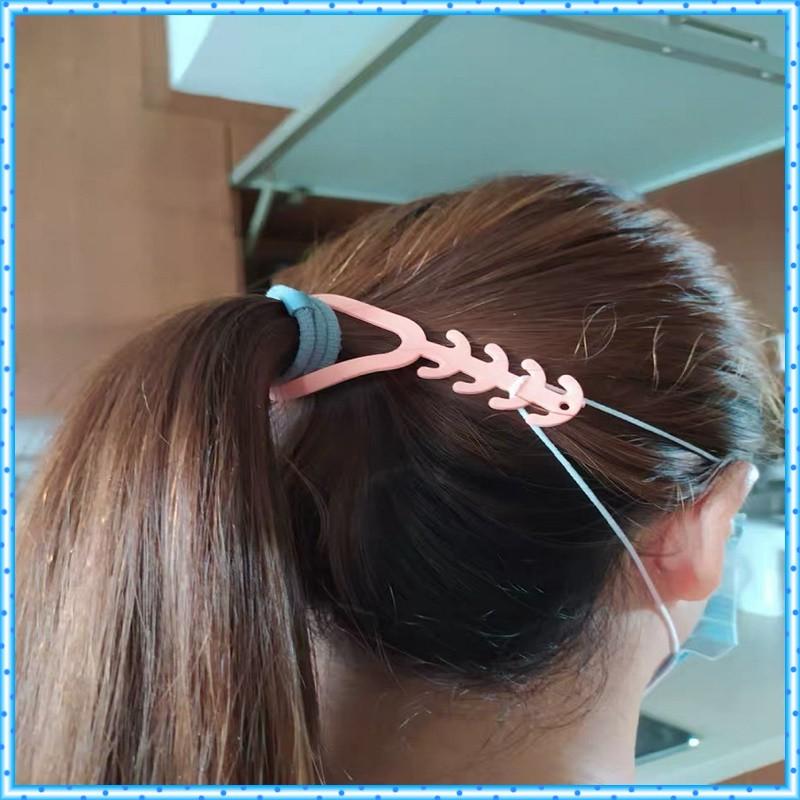 Dây đeo khẩu trang CHỐNG ĐAU TAI điều chỉnh được kích cỡ CÓ LỖ CỘT TÓC