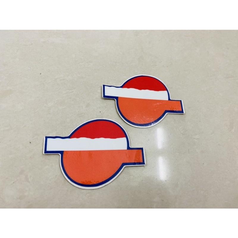 1 cặp Tem logo decal giấy