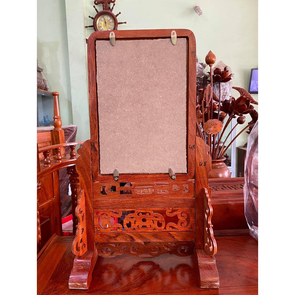 Khung ảnh thờ chiện tròn, gỗ hương ta cực đẹp