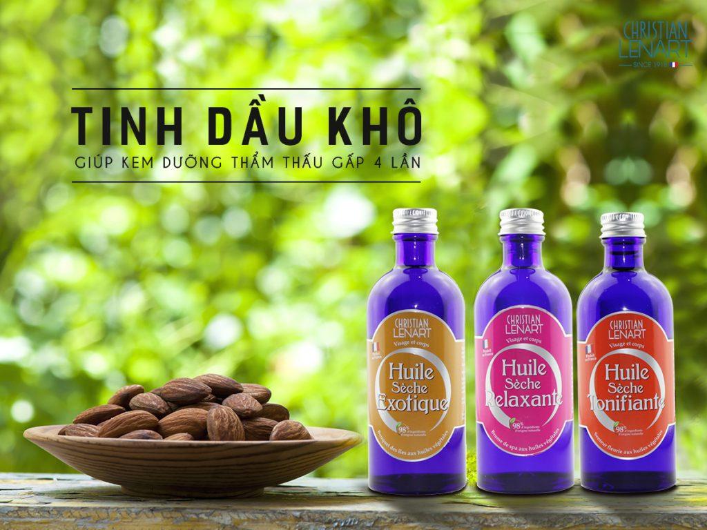 Tinh dầu khô dưỡng da mềm mịn, thư giãn Christian Lenart Huile Sèche Relaxante 100ml + Tặng kèm 1 Chai Tinh Dầu Khô Christian Lenart 10ml ( Loại Ngẫu Nhiên)