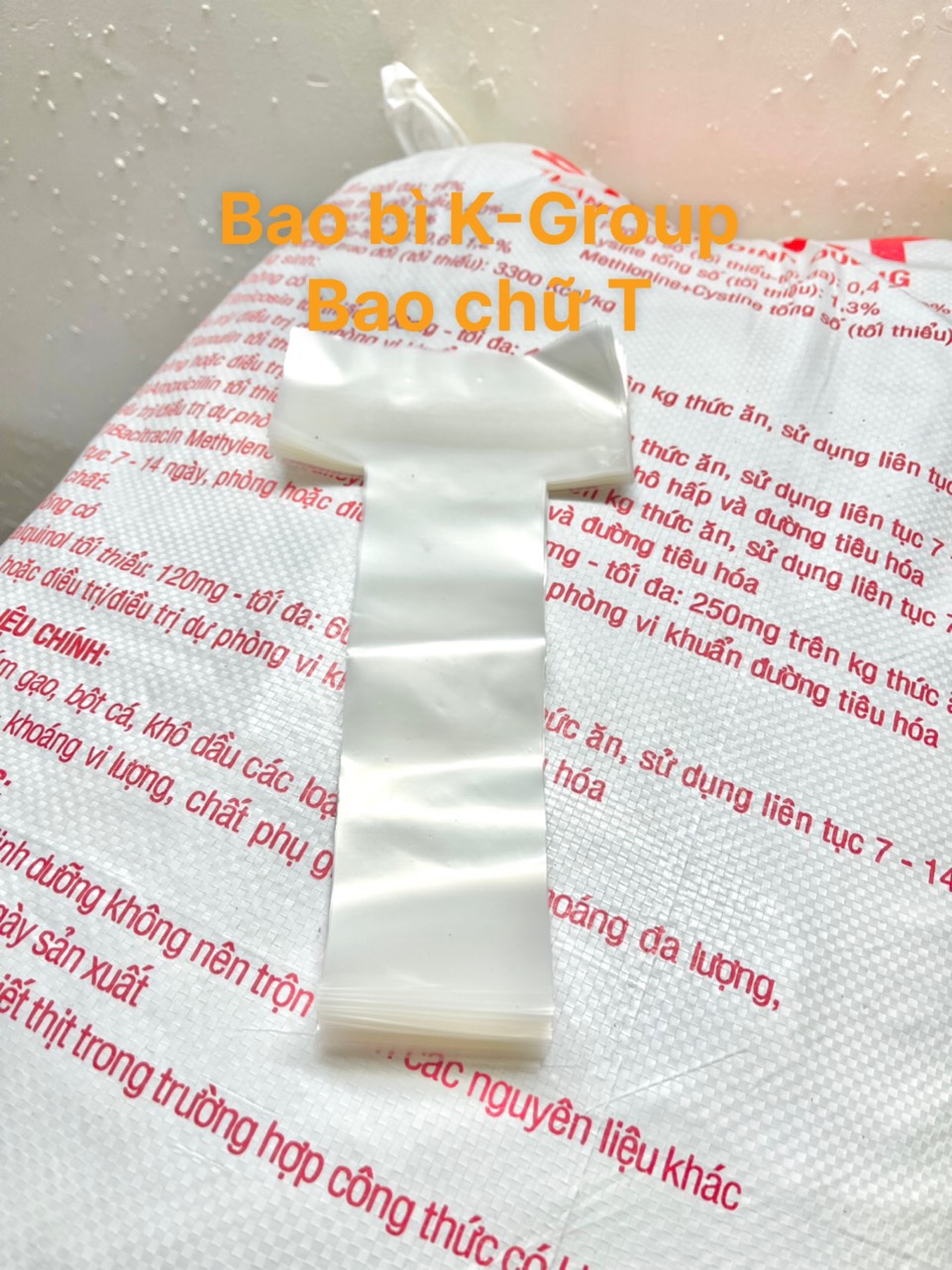 1kg bao đựng ly chữ T