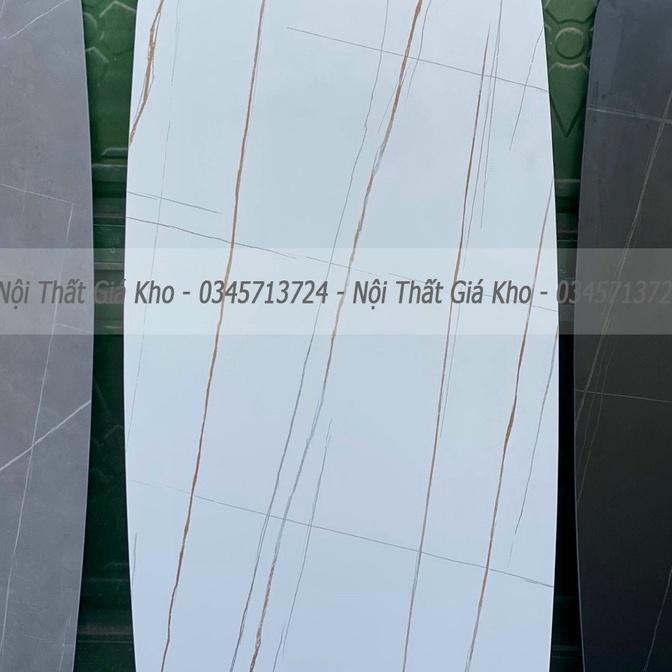 Bàn ăn 6 ghế, 4 ghế - Bàn ăn mặt đá phiến chân x cong kết hợp ghế Loft