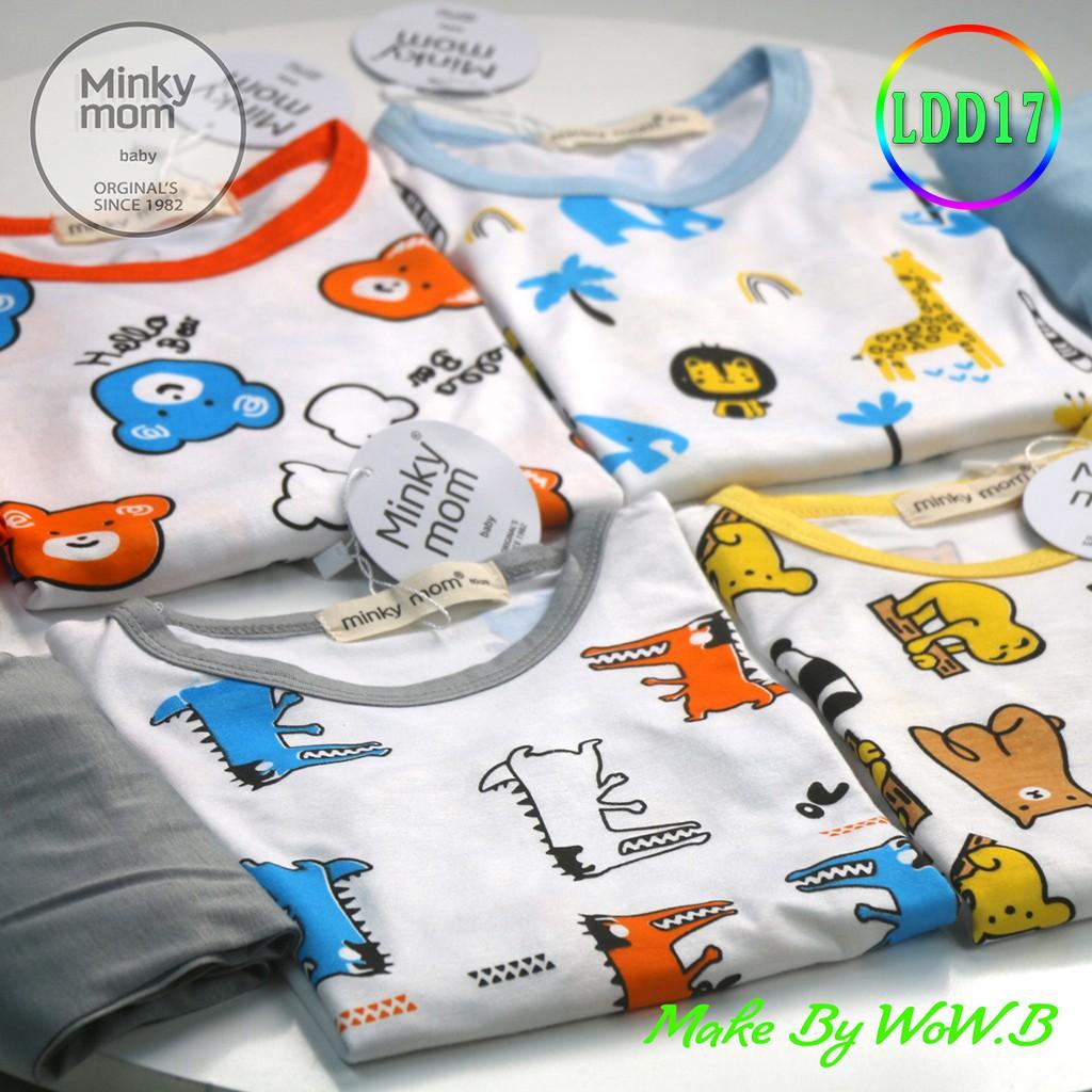 Bộ Dài Tay Cho Bé LDD17 Đồ Bộ Thun Lạnh Cao Cấp Mềm Mịn Thoáng Mát Hàng Chuẩn Loại 1 MINKY MOM Dễ Chịu, Thoải Mái Cho Bé