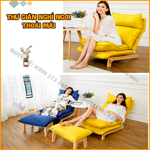 Ghế Thư Giãn Thiết Kế Phong Cách Nhật Bản, Ngả 180 độ Thông Minh Tiện Lợi Cho Ngôi Nhà Bạn-RoyaldecorHN