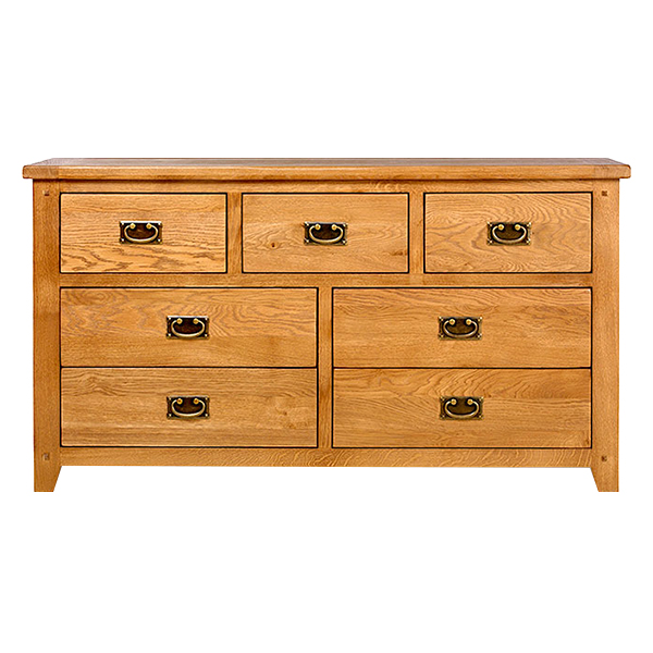 Tủ 7 Ngăn Kéo Ngang Rustic Gỗ Sồi IBIE