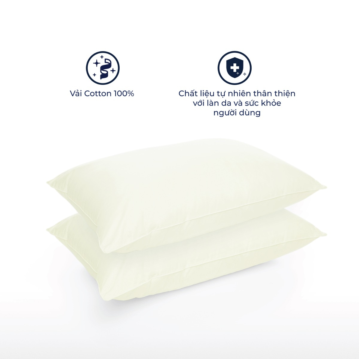 Gối Bông Tơ Tằm Liên Á MLiving Microfiber