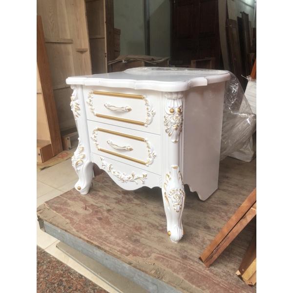 táp đầu giường, tủ đầu giường tân cổ màu trắng