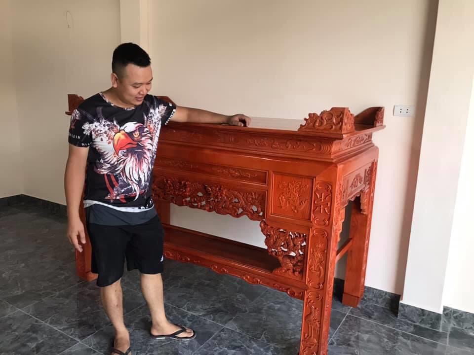 Án gian thờ gỗ sồi nga