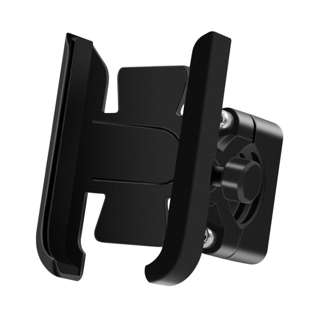 Universal Phone Holder Handlebar Mount Bracket Stand For Motorcycle Black