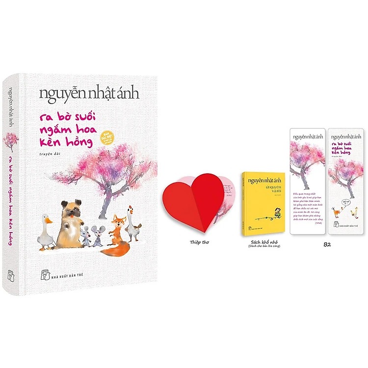 Ra Bờ Suối Ngắm Hoa Kèn Hồng - Nguyễn Nhật Ánh (2 phiên bản Bìa Mềm và Bìa cứng tặng kèm Út Quyên và tôi khổ nhỏ)
