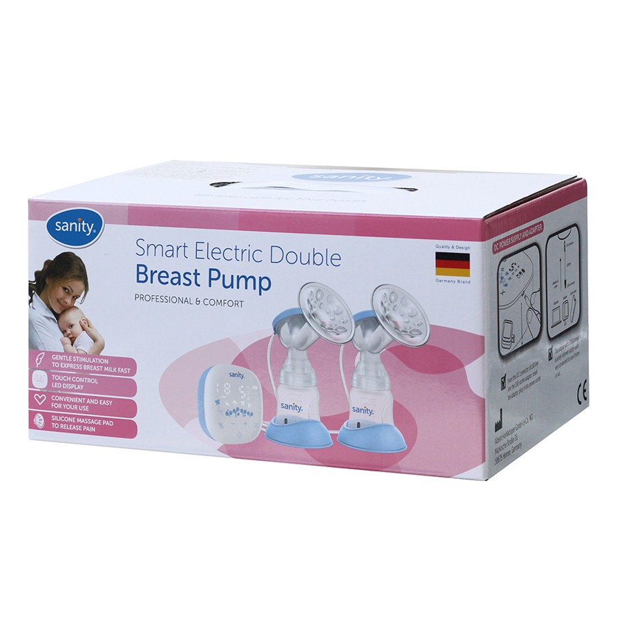 [Có Quà Tặng] MÁY HÚT SỮA ĐIỆN ĐÔI SANITY Smart Electric Double Breast Pump Model S6306 (Mới Nhất) - Tặng 1 Hộp 36 Túi Trữ Sữa BioHealth