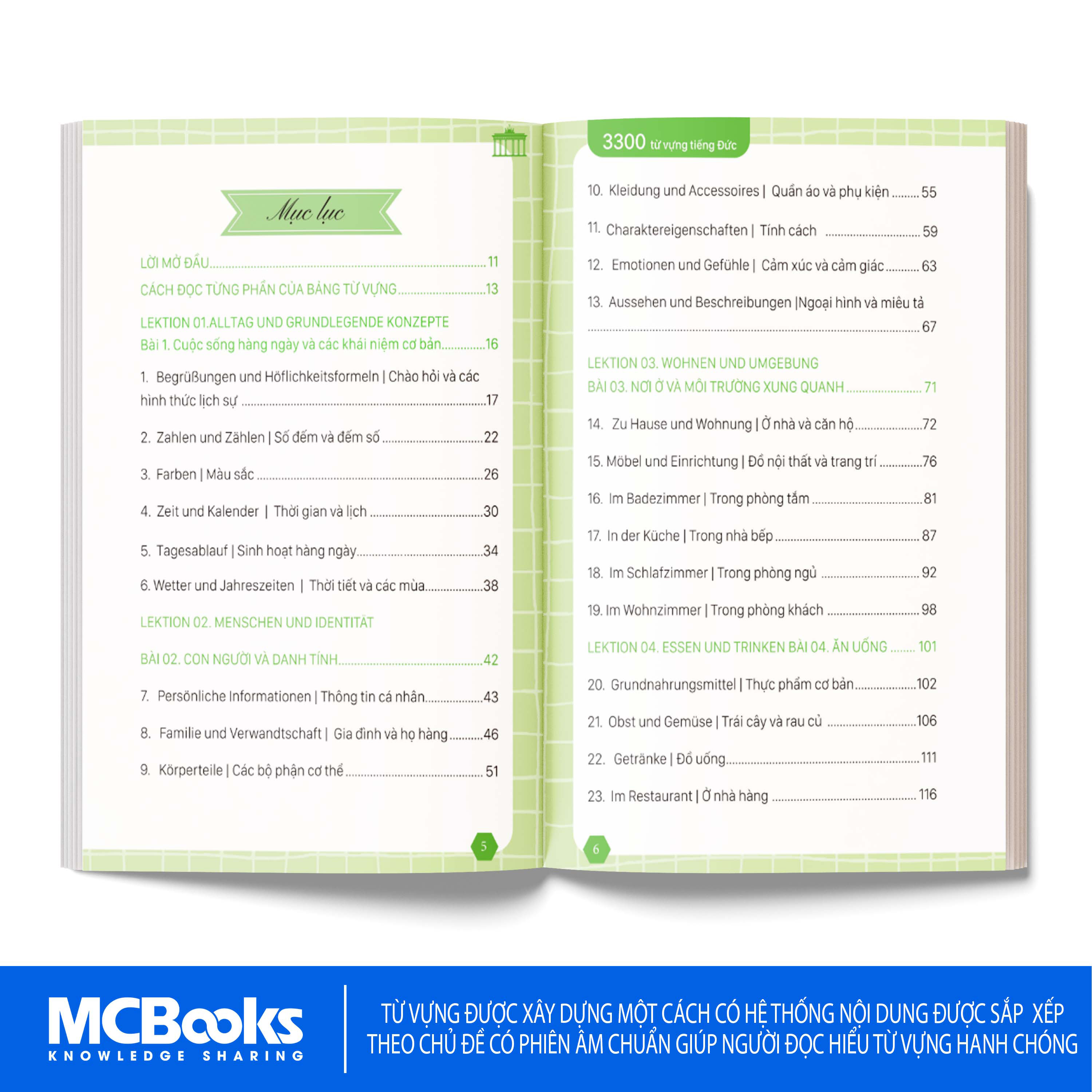 Sách - 3300 từ vựng tiếng Đức thông dụng theo chủ đề dành cho người mới bắt đầu